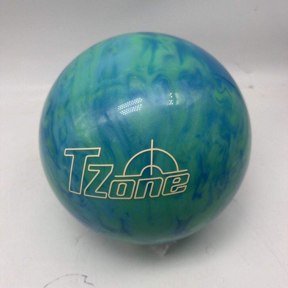 Brunswick T-Zone Light Blue Marble Bowling Ball - 10 LBS Not Drilled No Box New